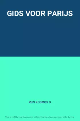 Couverture du produit · GIDS VOOR PARIJS