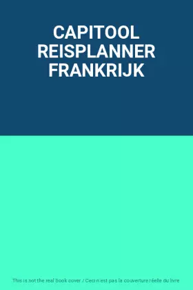 Couverture du produit · CAPITOOL REISPLANNER FRANKRIJK