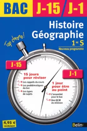 Couverture du produit · J-15 J-1 Histoire-Géographie 1ère S 2011