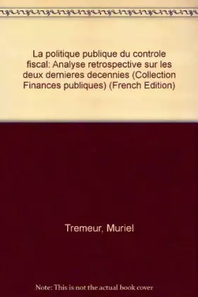 Couverture du produit · La politique publique du contrôle fiscal