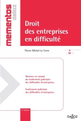 Couverture du produit · Droit des entreprises en difficulté - 4e éd.: Mémentos
