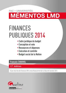 Couverture du produit · Finances publiques 2014