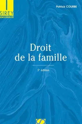 Couverture du produit · Droit de la famille