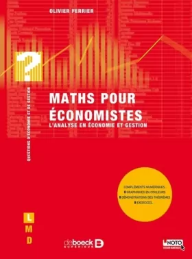 Couverture du produit · Maths pour économistes : L'analyse en économie et gestion