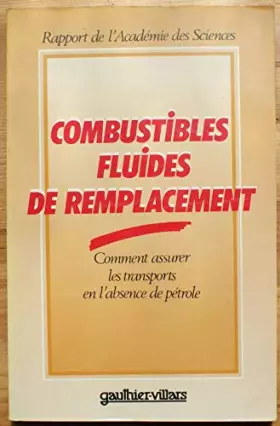 Couverture du produit · Académie des sciences combustibles fluides de remplacement 082396