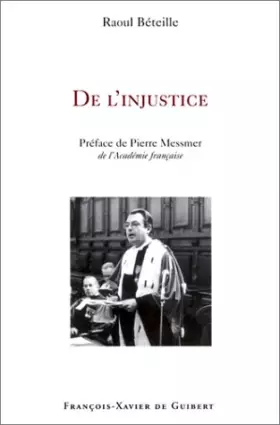 Couverture du produit · De l'injustice
