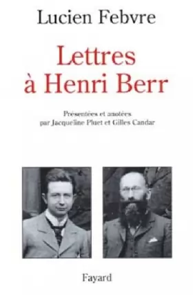 Couverture du produit · Lettres à Henri Berr