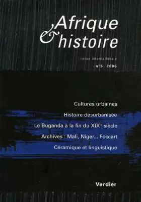 Couverture du produit · AFRIQUE ET HISTOIRE N5