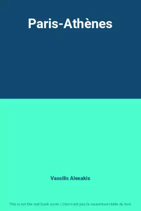 Couverture du produit · Paris-Athènes