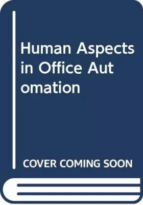 Couverture du produit · Human Aspects in Office Automation