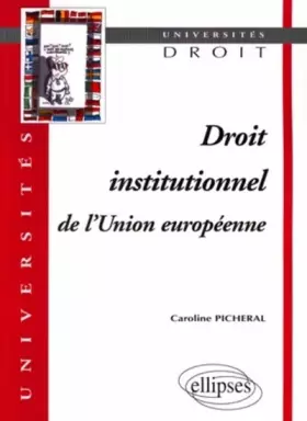 Couverture du produit · Droit institutionnel de l'Union européenne