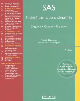 Couverture du produit · Société par actions simplifiée : Création - Gestion - Evolution