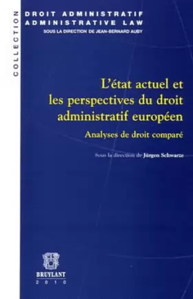 Couverture du produit · L'Etat actuel et les perspectives du droit administratif européen