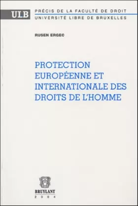 Couverture du produit · Protection européenne et internationale des droits de l'homme