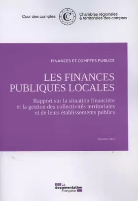Couverture du produit · Les finances publiques locales