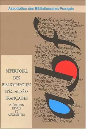 Couverture du produit · Répertoire des bibliothèques spécialisées françaises