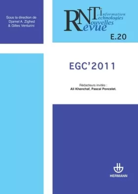 Couverture du produit · Revue des nouvelles technologies de l'information, n° E-20. EGC 2011