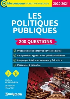 Couverture du produit · Les politiques publiques - 200 questions