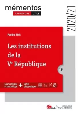 Couverture du produit · Les Institutions de la Ve République