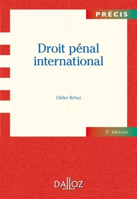 Couverture du produit · Droit pénal international