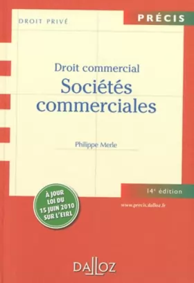 Couverture du produit · Droit commercial : Sociétés commerciales
