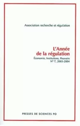 Couverture du produit · L'Année de la régulation 2003-2004, numéro 7