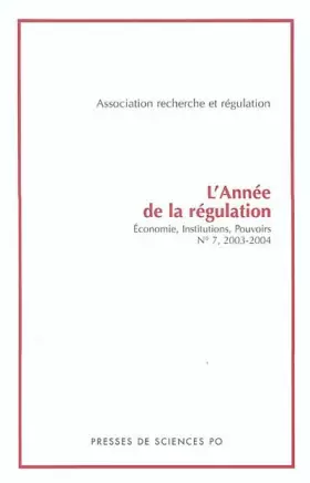 Couverture du produit · L'Année de la régulation 2003-2004, numéro 7