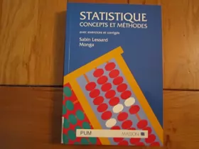 Couverture du produit · Statistique : concepts et méthodes