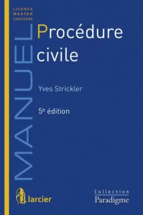 Couverture du produit · Procédure civile, 5ème Ed