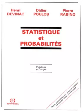 Couverture du produit · Statistique et probabilités