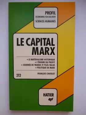 Couverture du produit · Le Capital, Marx : Analyse critique