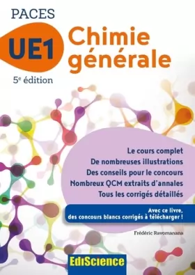 Couverture du produit · PACES UE1 Chimie générale - 5e éd.