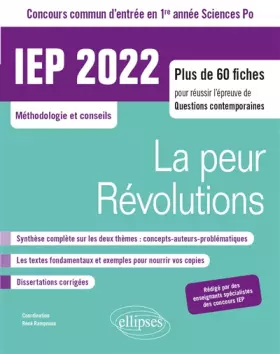 Couverture du produit · Concours commun IEP: Plus de 60 fiches pour réussir l'épreuve de questions contemporaines Entrée en 1re année la peur / Révolut