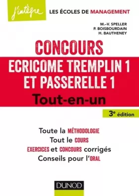 Couverture du produit · Concours Écricome Tremplin 1 et Passerelle 1 - 3e éd. - Tout-en-un