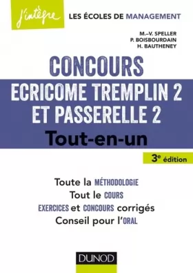 Couverture du produit · Concours Écricome Tremplin 2 et Passerelle 2 - 3e éd. - Tout-en-un