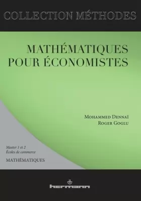 Couverture du produit · Mathématiques pour économistes