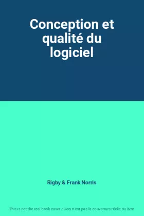 Couverture du produit · Conception et qualité du logiciel