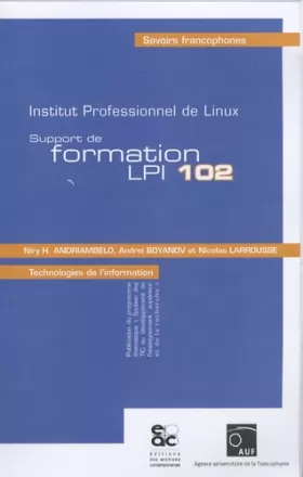 Couverture du produit · Support de formation LPIC 102 : Institut professionnel de Linux