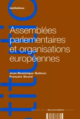 Couverture du produit · Assemblées parlementaires et organisations européennes