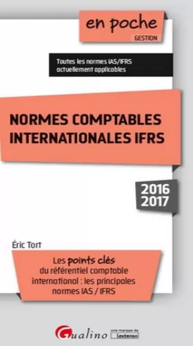 Couverture du produit · Normes comptables internationales IFRS 2016-2017,