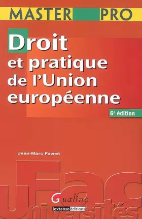 Couverture du produit · Droit et pratique de l'Union européenne