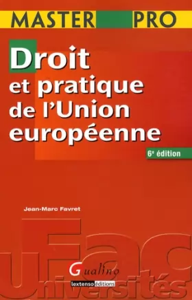 Couverture du produit · Droit et pratique de l'Union européenne