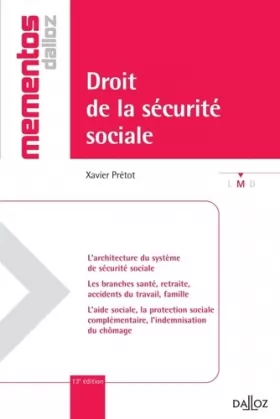Couverture du produit · Droit de la sécurité sociale - 13e éd.: Mémentos