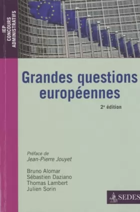 Couverture du produit · Grandes questions européennes: Concours administratifs - IEP