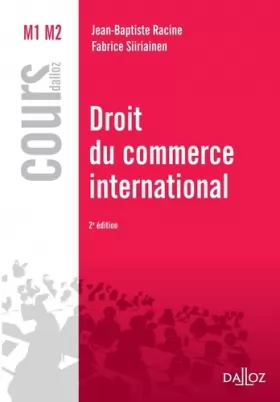 Couverture du produit · Droit du commerce international - 2e éd.: Cours
