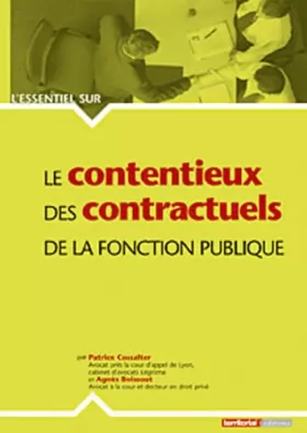 Couverture du produit · Le contentieux des contractuels de la fonction publique
