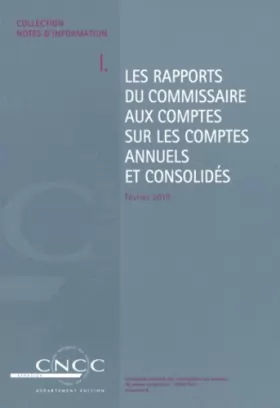 Couverture du produit · Les rapports du commissaire aux comptes sur les comptes annuels et consolidés
