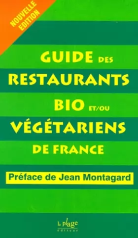 Couverture du produit · Guide restaurants bio-végétariens