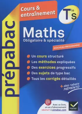 Couverture du produit · Maths Tle S Spécifique & spécialité - Prépabac Cours & entraînement: Cours, méthodes et exercices - Terminale S