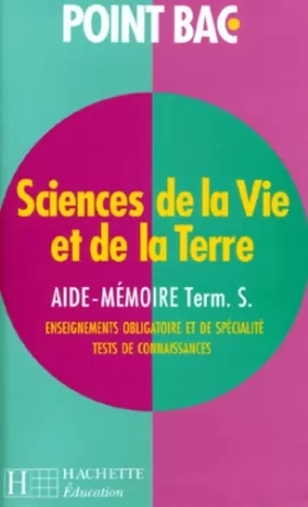 Couverture du produit · SCIENCES DE LA VIE ET DE LA TERRE TERMINALE S. Aide-mémoire